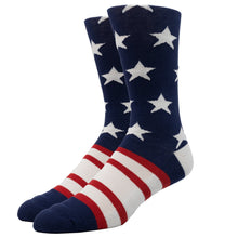 Load image into Gallery viewer, MEN'S SILVER CREW SOCKS | AMERICANA