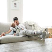 Load image into Gallery viewer, MEN'S SILVER BOOT SOCKS | GREY ROUGE