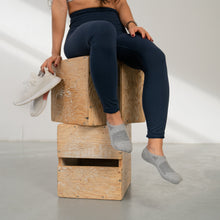 Load image into Gallery viewer, WOMEN'S SILVER NO SHOW SOCKS | GREY