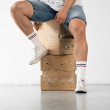 Load image into Gallery viewer, MEN'S SILVER RETRO SOCKS | THE CLASSIC