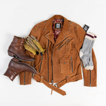 Load image into Gallery viewer, MEN'S SILVER BOOT SOCKS | GREY ROUGE