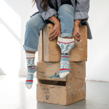Load image into Gallery viewer, WOMEN'S SILVER CREW SOCKS | YYZ