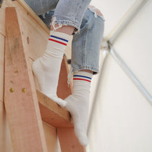 Load image into Gallery viewer, WOMEN'S SILVER RETRO SOCKS | THE CLASSIC