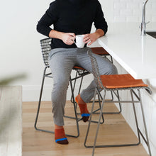 Load image into Gallery viewer, MEN'S SILVER CREW SOCKS | BIG BROWN