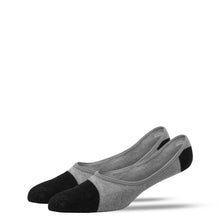 Load image into Gallery viewer, MEN'S SILVER INVISIBLE SOCKS | GREY