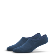 Load image into Gallery viewer, MEN'S SILVER NO SHOW SOCKS | DENIM BLUE