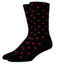 Load image into Gallery viewer, MEN'S SILVER CREW SOCKS | NIGHT REDS