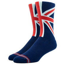 Load image into Gallery viewer, MEN'S SILVER CREW SOCKS | UNION JACK