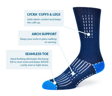 Load image into Gallery viewer, MEN'S SILVER RIBBED SOCKS | BROWN
