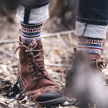 Load image into Gallery viewer, MEN'S SILVER CREW SOCKS | AZTEC
