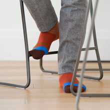 Load image into Gallery viewer, MEN'S SILVER CREW SOCKS | BIG BROWN
