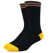 Load image into Gallery viewer, MEN'S SILVER CREW SOCKS | BLACK CANDY
