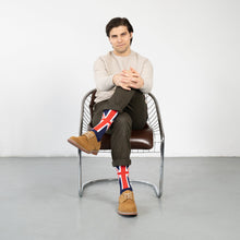 Load image into Gallery viewer, MEN'S SILVER CREW SOCKS | UNION JACK
