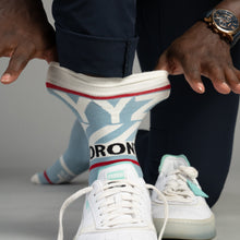 Load image into Gallery viewer, MEN'S SILVER CREW SOCKS | YYZ
