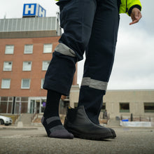 Load image into Gallery viewer, WOMEN'S SILVER WORK SOCKS | BLACK
