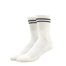 Load image into Gallery viewer, WOMEN'S SILVER RETRO SOCKS | OFF WHITE
