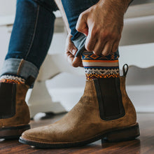 Load image into Gallery viewer, MEN'S SILVER CREW SOCKS | AZTEC
