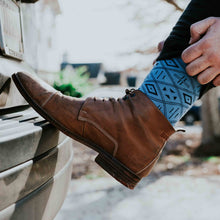 Load image into Gallery viewer, MEN'S SILVER CREW SOCKS | COAT OF ARMS
