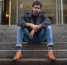 Load image into Gallery viewer, MEN'S SILVER CREW SOCKS | BROWN CAMO
