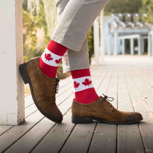 Load image into Gallery viewer, MEN'S SILVER CREW SOCKS | CANUCK
