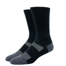 Load image into Gallery viewer, WOMEN'S SILVER WORK SOCKS | BLACK
