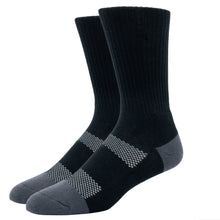 Load image into Gallery viewer, MEN'S SILVER WORK SOCKS | BLACK - SM/MED
