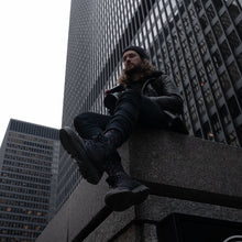 Load image into Gallery viewer, MEN'S SILVER CREW SOCKS | NIGHT REDS
