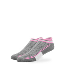 Load image into Gallery viewer, WOMEN'S SILVER ANKLE SOCKS | PINK - MEDIUM
