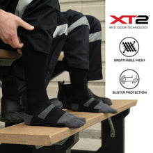 Load image into Gallery viewer, MEN'S SILVER WORK SOCKS | BLACK - MED/LG
